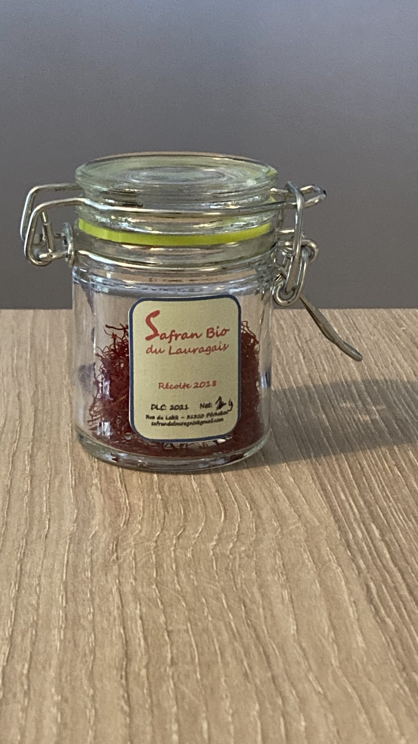 Verrine Safran BIO 1 gr - Safran du Lauragais